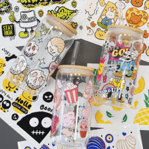 Home láminas de stickers dtf uv temáticos – 28 x 15 cm